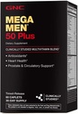 GNC Mega Men 50 Plus multivitamiini kapslid, kliiniliselt tõestatud, südame ja eesnäärme tervis, B-vitamiinid, Saw Palmetto, mälu, D-3 vitamiin, 60 loend