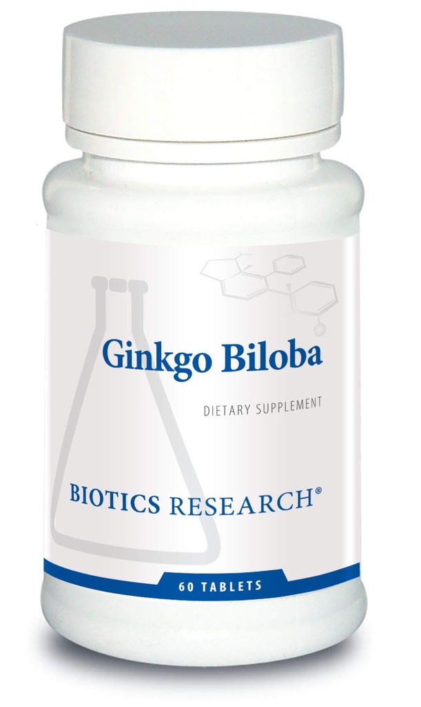 Biotics Research Ginkgo Biloba Standarditud 24% Ginkgo Biloba Protsent Ekstrakt, Aju Täiendus, Nootroopne, Fookus, Energia, Mälu, Tervislik Vananemine. 60 tabletti