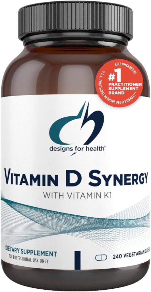 D-vitamiini sünergia - 2000 IU D-vitamiini koos K-lisandiga - toetab tervislikke meeleolusid, luude tervist + täiskasvanute immuunsust - VIT D3 + K-vitamiin - Gluteenivaba + mitte-GMO (240 kapslit)
