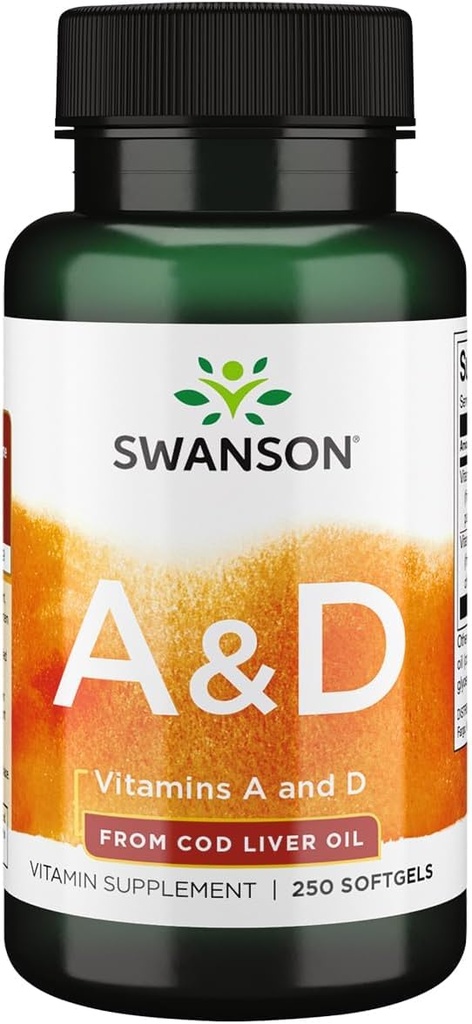 Swanson Vitamiin A & D Nahasilm Immuunsüsteem Tervis 250 Sgelit