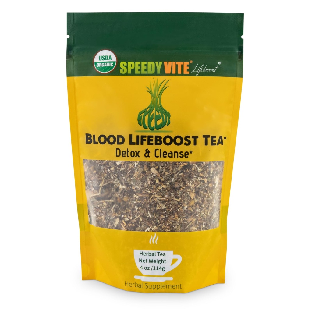 SpeedyVite® Blood Lifeboost tee | Puhastab ja toetab liigsete kemikaalide loomulikku eemaldamist vereringest * | Sisaldab Echinacea, kummelit ja palju muud