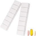 2Pack Weekly Pill Korraldaja, ekstra suur 7 päeva Pill Juhtumid Travel Daily Pill Box Fish Oil, Kaltsium tabletid Toidulisandid ja muud vitamiini pillid