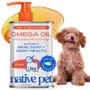 Native Pet Omega 3 kalaõli koertele ja kassidele - edendab tervislikku nahka, läikivat karva ja tugevaid liigeseid - valmistatud metsiku Alaska lõheõliga koertele - maitsev, kiiresti imenduv oomega 3 6 9 vedelat lisandit - 8oz