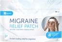 Migreen Relief Patch, Cooling Patches for Migreen, Palavik, Hormone, & Peavalud, Mess & Lõhnavaba Hydrogel Cooling, Made in The USA, 1 Pack (4 x Patches) Valge