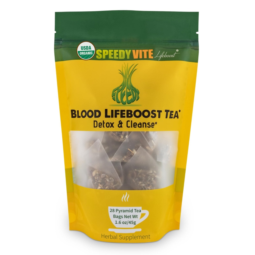 SpeedyVite® Blood Lifeboost Tea | Toetab jäätmete eemaldamist verevoolust * | Antioksüdant Rich Immune Boosting * | Sisaldab Echinacea, kummelit ja muud