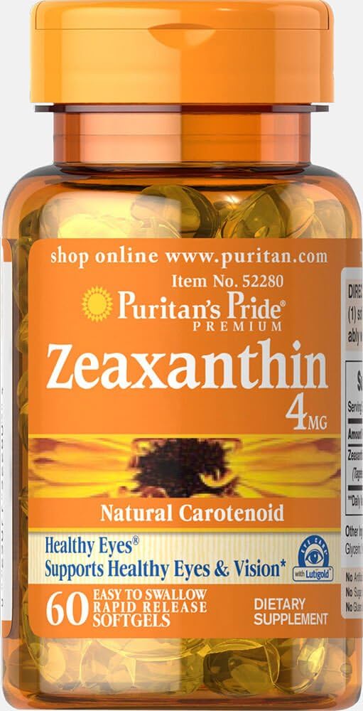 Puritaan Pride Zeaksanthin 4 mg- 60 Softgels