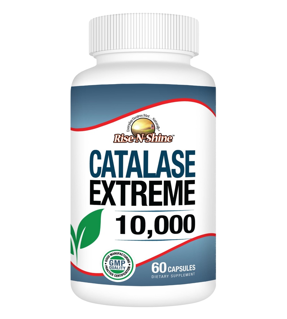 Rise-N-Shine Catlase Extreme Supplement 10 000 Saw Palmetto, Biotin, Fo-Ti, PABA - juuste täiendused tugevatele juustele - 60 kapslit