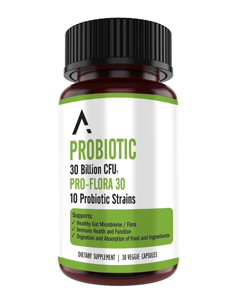 Ascendant Nutrition Bacillus subtilis probiootikum - 30 miljardit CFU multi-tüve probiootikumid naistele ja meestele - toetab seedetrakti ja soolestiku tervist - 30 kapslit