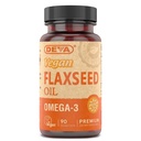 Deva Vegan Omega-3 linaseemneõli lisand - 1000 MG serveerimise kohta - külmpressitud ja rafineerimata - kalaõli alternatiiv - oomega-3 ALA - 90 kapslit, 1-pakk