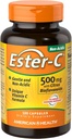 American Health Ester-C koos tsitruseliste bioflavonoidide kapslitega - õrn kõhul, mitte-atsiidi vitamiin C - 500 mg, 60 serveerimist, 120 loend