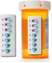 Koori ja pulga korduvkasutatav 12 + korduvtäitmiseks, pillid / ravimid / vitamiinid / lemmiklooma med Tracker & meeldetuletus, kinnitage oma pudel, korraldaja-vaba, kõverdatud-taga (valge, 2-pakk)