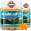 Kava Gummies, Sugar Free Calm Gummies w/Rhodiola Rosea, Ashwagandha, L-Theanine, GABA, Melatoniinivaba Kava segu lõõgastumiseks, rahulikuks ja fookuseks - alternatiiv Kava pulbrikapslitele, Vegan 120 Ct