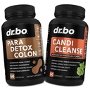 Colon Cleanse Pills Body Detox & Candi Cleanse - Soolekaitse puhastaja kõhu ja suukaudne Taimne Oregano & kaprüülhappe probiootiline kompleks Kapslid, Taimne Wormwood Black Walnut Clove Naised Mehed
