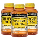 MASON NATURAL piparmündiõli 50 mg soolestikuga kaetud lisand, 270-päevane seedetrakti toetus normaalselt toimivale soolelele, Softgel pillid