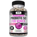 Kaya Naturals Probiootikum 50 miljardit CFU - probiootikumid naistele, probiootikumid meestele ja täiskasvanutele, looduslik - soolestiku tervise ja immuunsuse tugi - pakub seedetrakti tuge - 30 köögiviljakapslit