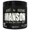 DARK METAL Inc. Manson High Stim Pre Workout Powder, Energy Focus Strength, Load with Beta Alanine L-karnitiin Kofeiin Infinergy, 35 Srvgs, Blue Vaarika
