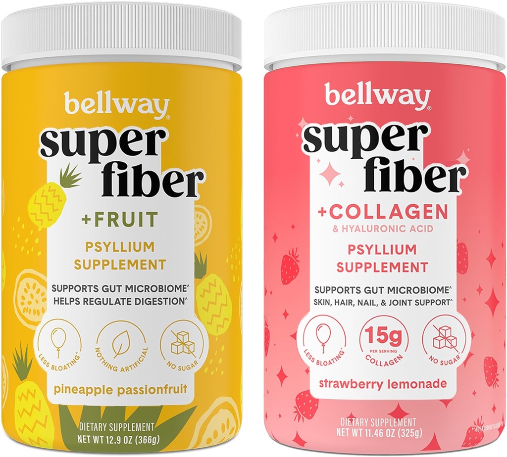 Bellway Super Fiber Powder + Fruit, ananassipassion Fruit Super Fiber Powder + kollageen