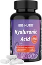 BIO NUTRI Hüaluroonhappe lisandid 250mg|240 kapslit, biotiin 5000mcg ja C-vitamiin 25mg - nahk, juuksed ja liigesed 3 in1 toetus