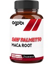 agobi Saw Palmetto lisand Maca juurega - kõrge ekstrakti toetus juuste tervisele, rahumeelne meeleolu ja energiatoetus - 150 köögiviljakapslit