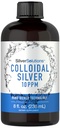 Carlyle Colloidal Silver | 10 PPM | 8 oz (236 ml) | Nano Silver Technology Solutions | Taimetoitlane, mitte-GMO, & Gluteenivaba täiendus