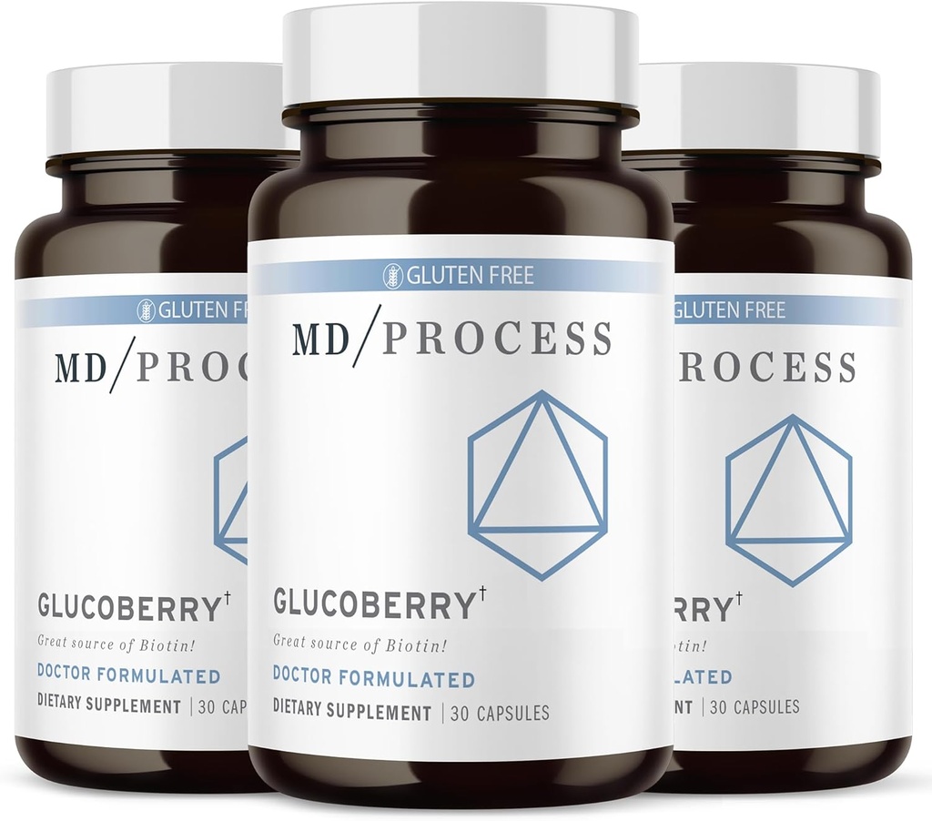 GlucoBerry Maqui Berry ekstrakt kroompikolinaadiga vere tervise toetamiseks - biotiini ja Gymnema Sylvestre - arst formuleeritud - 30 kapslit, 3 pakendit