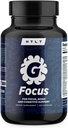 G Focus by HTLT | for Focus, Mood, and Cognitive Support | Alpha GPC, Rhodiola Rosea, Lion’s Mane, Gotu Kola, Ginkgo Biloba, & Huperzine A Supplement | (120 Capsules)