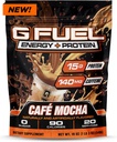 G Kütusevalk + energiajoogi pulber, Pre Treening Kofeiinisegu hasartmängudeks, Sugar Free Focus Amino, Vitamiin + Antioksüdandid, 19oz (Cafe Mocha, 20 Servings)