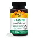 L-Lysine 500mg koos B-6-ga, toetab immuunsüsteemi tervist, soodustab kollageeni uuendamist huultes ja suus, 100 vegankapslit, sertifitseeritud gluteenivaba, sertifitseeritud vegan
