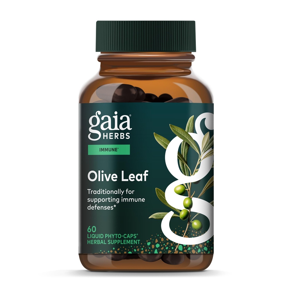 Gaia maitsetaimed Oliivileht - Traditsiooniline immuunsuse tervisetoetus - Immuunsüsteemi lisand oliivilehe ekstrakti ja oleuropeiiniga * - 60 Vegan Vegan Vequid Phyto-Caps (30-päevane pakkumine)