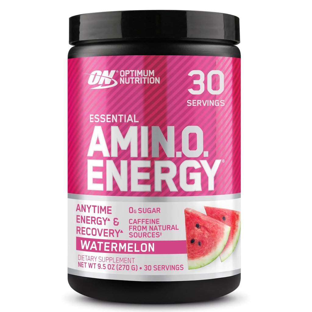 Optimaalne toitumine Amino Energia - Pre Treening rohelise tee, BCAA, Aminohapete, Keto Sõbralik, Rohelise Kohvi ekstrakt, energiapulber - Arbuus, 30 Servings (pakendamine võib varieeruda)