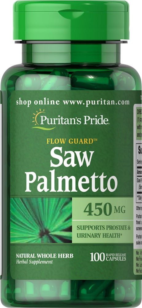 Puritan's Pride Saw Palmetto 450 mg 100 kapslit