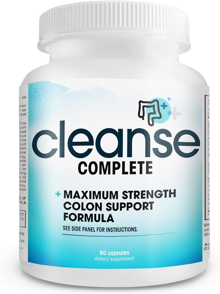 Cleanse Complete - kolmekordne tugevusega aktiveeritud kolonnipuhastus optimaalse koloonia tervise ja koloonia hoolduse jaoks.