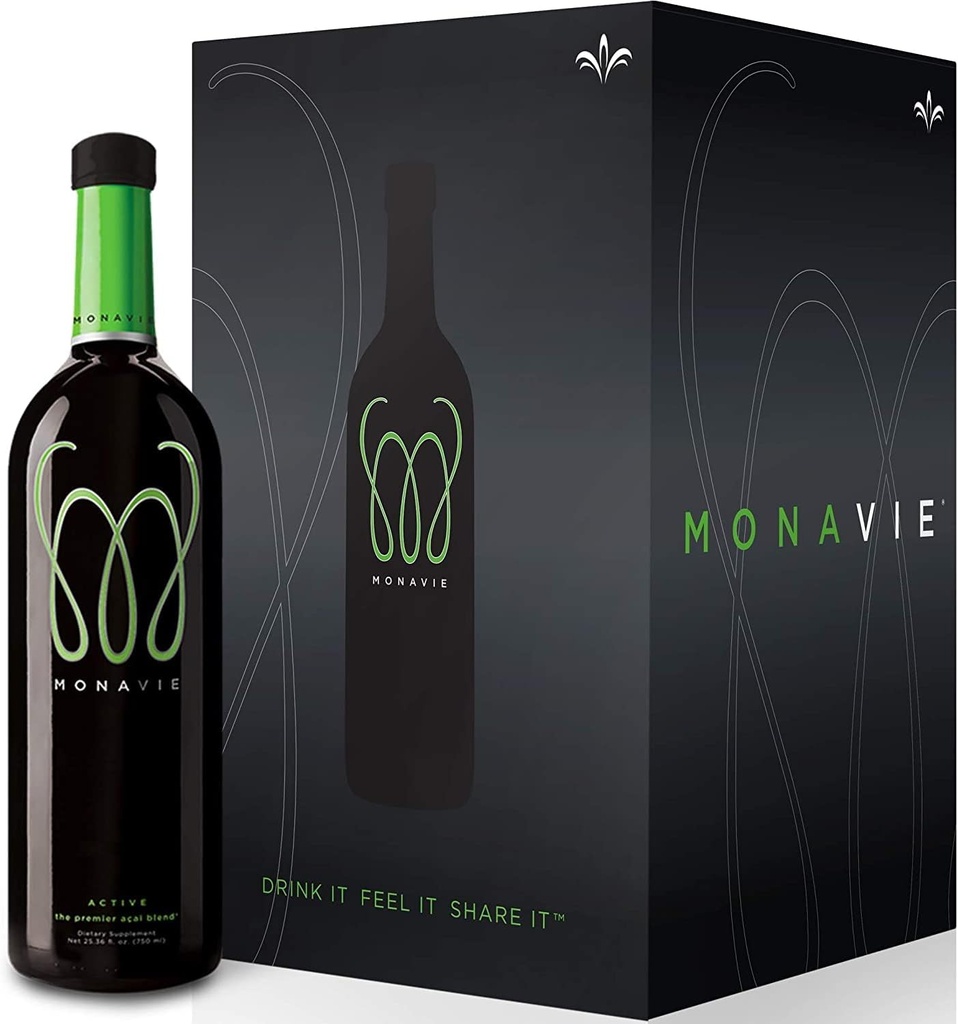 Monavie Active, 1 juhtum | 4 pudelit, 25,3 oz Iga