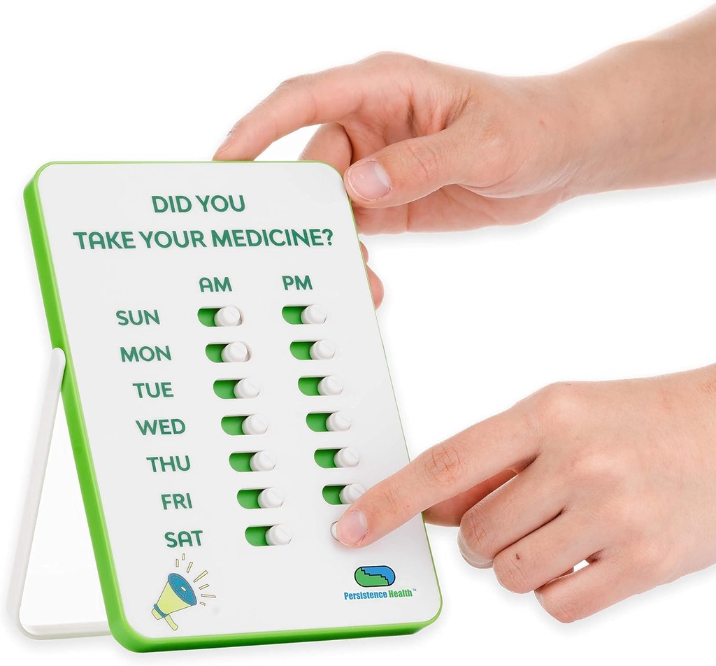 Ravimite Tracker & Pill Meeldetuletus | Visual Reminder Alarm | 7 Day AM PM Medication Reminder | Take and Slide | No More Second Arvasssing or Double Dosing | Ideaalne eakatele (Kaks veergu inglise keeles)