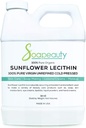 Päevalilleletsitiini vedel õli | Külm pressitud rafineerimata | USP Hinne Pleegitamata 100% puhas looduslik päevalilleletsitiiniõli | Naha niisutaja, seebi valmistamine, Lotion | 32 fl oz
