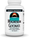 Source Naturals Magnesium Glycinate, Chelated for high Absorption | for Calm Energy, Bone & Heart Support*, 200 mg per Serving - 180 Tablets