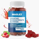 Kreatiin Gummies - Maitsev kasu naistele ja meestele - Vegan, Gluteenivaba maasika kreatiin Gummy - 60 toetuspunkti Lihaskasv ja tugevus