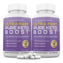 Põhjendatud Laboratories Ultra kiire puhas Keto Boost - 60 kapslit, pakendis 2 - Ketogeenne tugi Apple Siidriäädikas, roheline teeleht, C-vitamiin, D3-vitamiin ja ekstra neitsioliiviõli - 60 serveerimist