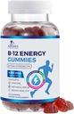 B-12 Vitamiinenergia kummid 4500mcg - ekstra tugevus B12 Kummi närimistabletid energia metabolismi ja immuunsüsteemi tugi - toidulisand naistele, meestele ja lastele - Non-GMO, vegan, Berry maitse - 120 Count