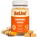 BeLive Turmeric Curcumin Black Pepper & Ingver - 500 mg kurkum ja ingveri täiendus immuunsüsteemi toetamiseks, tervislikuks nahaks ja liikuvuseks - troopiline maitse | 60 Count