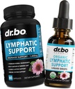 Lymphatic Drainage Supplements Pills & Drops - Orgaaniline Lymphatic Support Vedel Tilgad Puhasta, Lümfisüsteemi Tugi Täiendus Sõlmedele Jalgadele & Kaelale - Lümfisõlmede Detox Cleanse System Drainage