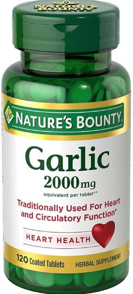 Nature's Bounty, (5 Pack) küüslauk, 2000 mg, 120 kaetud tabletti
