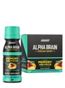 ONNIT Alpha Brain Focus Shot, Tropical Maitse, Nootropic Dietary Supplement Drink, mis toetab energiat, fookust ja meeleolu, IGENTM Non-GMO testitud, 2,5 fl oz, 6 Count