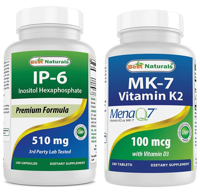 Parim looduslik IP-6 510 mg ja K2-vitamiin (MK7) koos D3-ga