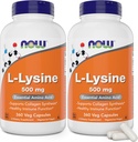 Nüüd L-Lysine 500 mg, 360 Taimekapslit (2 pakendis)