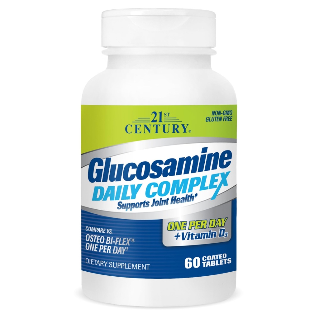 21st Century Glükoosamiin Daily Complex Plus D tabletid, 60 Count (27708)