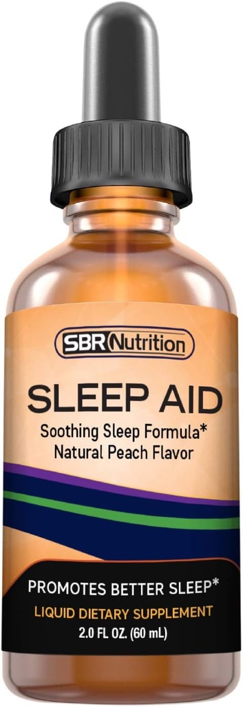 Natural Sleep Aid Vedelik tilgad 5 mg melatoniini | Suntheanine, Kummel, GABA, Wellness Formula | Rahustav ekstra tugev keeleline täiendus toetab magamist, unetust, Jet Lag | 2 fl oz