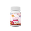 Zahler - Junior Vitamiin D3 + K2 närimistabletid lastele  Vitamin D-vitamiini lastele 2000 RÜ | Maitsev D-vitamiini K2 närimiskummid tervislike luude ja hammaste toetamiseks - Kosher, vähem suhkrut kui kummikud (90 loend)