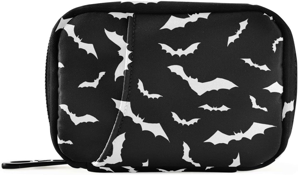Pill Box Halloween nahkhiired 7 päeva Pill Case Travel Pill Korraldaja kott koos Zipper Portable Weekly Vitamin Medicine Supplement Hoidja kott