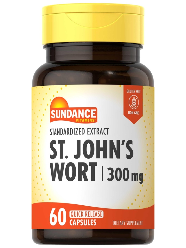 Sundance Naistepuna kapslid | 300mg | 60 Count | Mitte-GMO ja Gluteenivaba standardiseeritud ekstrakt